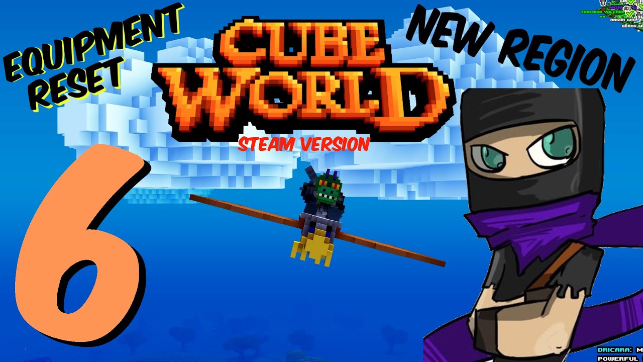 MY EQUIPMENT!!! - Starting a new region - Cube World Ep 6
