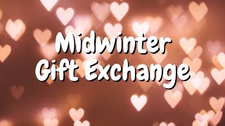Mid Winter Gift Exchange 2021
Happy Winter Time, Yall!!!
Gift Exchange Playlist
https://www.youtube.com/playlist?list=PLOzY2154T_FCHJvBVQjMTLZmWANq2gQ4N
Chelseas Channel
https://www.youtube.com/c/ChelseaZhao
|Donations appreciated
Ko-Fi: https://ko-fi.com/meowthvader
|Email
themeowthvader@gmail.com
|Instagram
https://www.instagram.com/themeowthvader
|Twitter
https://twitter.com/meowthvader
|Twitch
https://www.twitch.tv/meowthvader
|Goodreads
https://www.goodreads.com/meowthvader
|Music
Rose (Prod. by Lukrembo)
https://soundcloud.com/lukrembo/rose Mid Winter Gift Exchange 2021