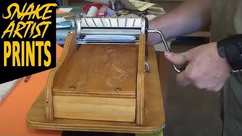 Printing with a Pasta Press