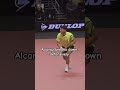 “Alcaraz breaks down defensively.