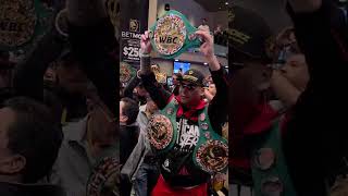 DAVID BENAVIDEZ ENTRANCE IN LAS VEGAS FOR ZURDO FIGHT ESNEWS BOXING