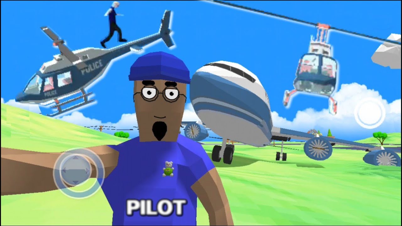 Dude Theft Wars - Pilot Dude & What happened With Police Helicopter? | Day 21 | Android Gameplay HD