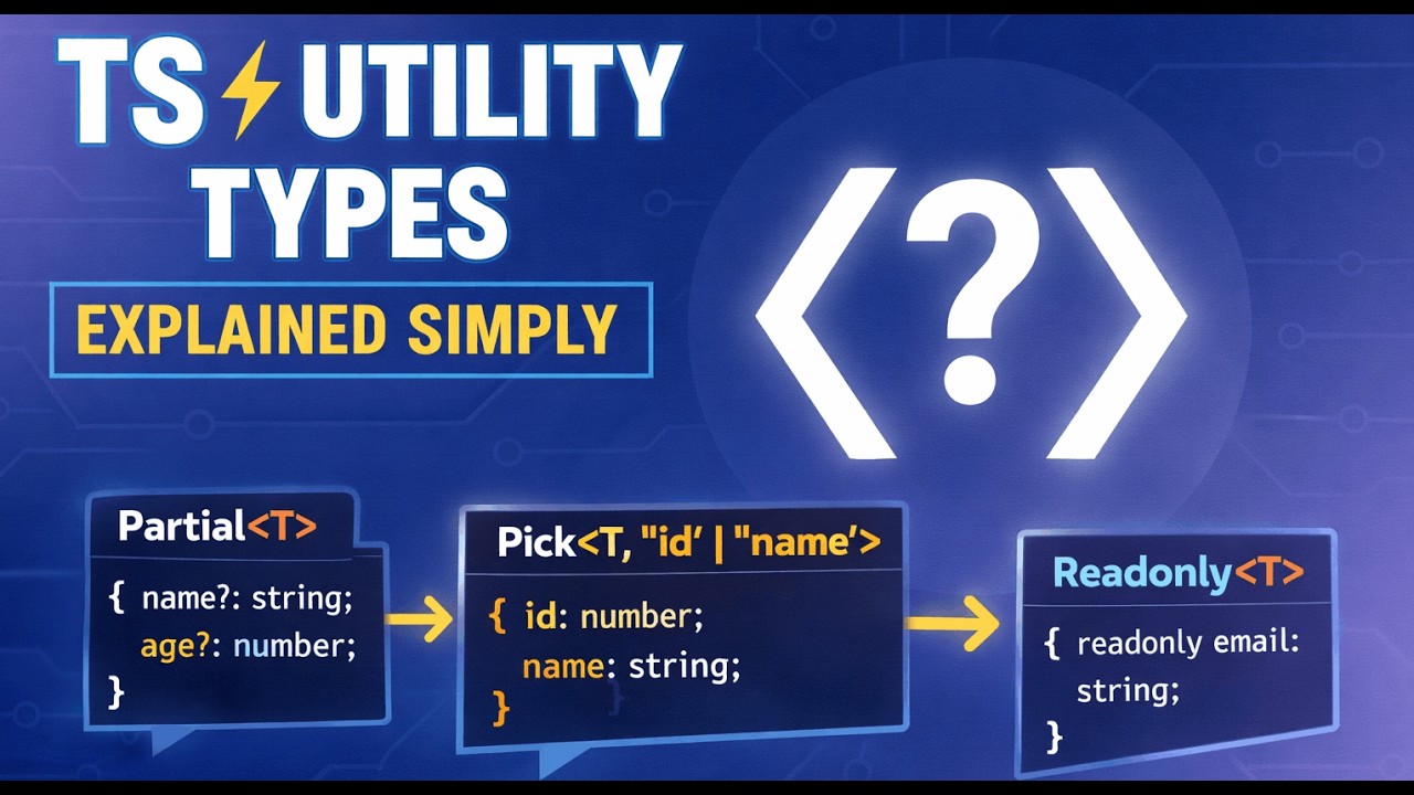 Typescript မှာ မသိမဖြစ် Utility Types တွေကို နားလည်သွားဖို့....