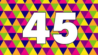45 Second Countdown Timer | No Sound | Triangle Background