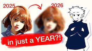 I IMPROVE MY ART IN JUST A YEAR. Redrawing my old art