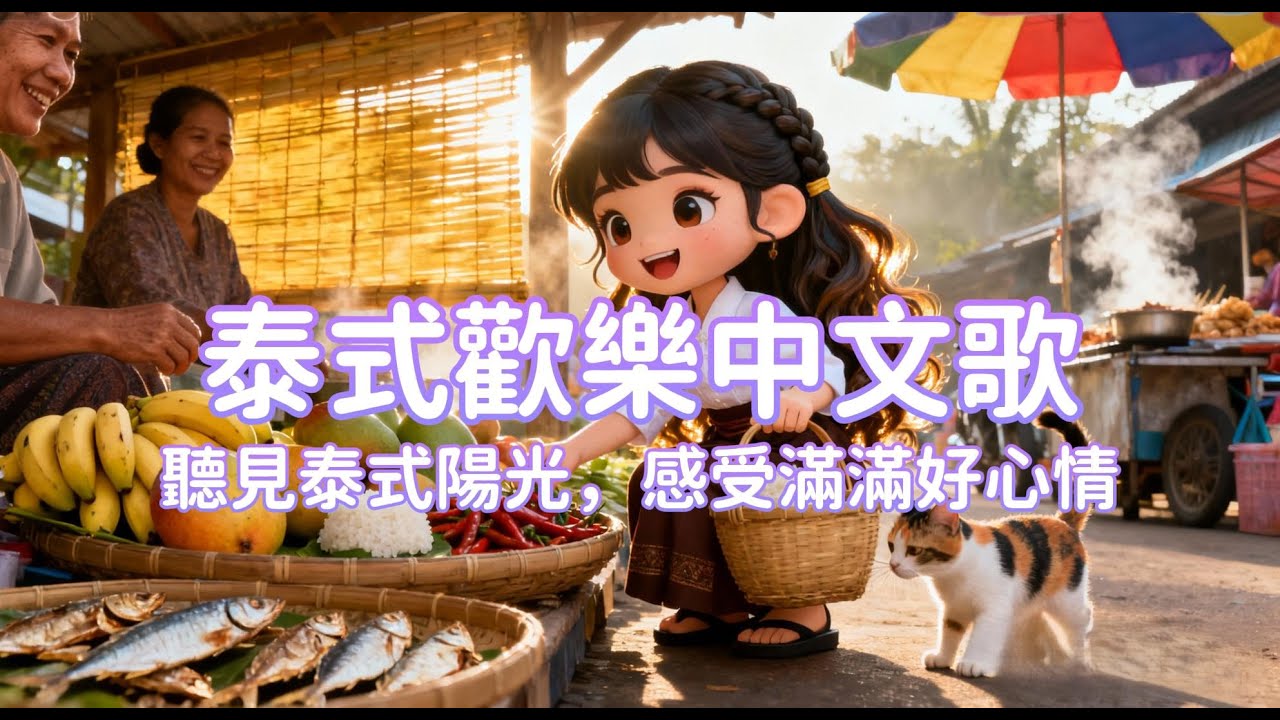 【夢潔聽歌】泰式歡樂中文歌｜聽見陽光與微笑的旋律 | Warm Thai Vibe Chinese Song for Happy Mood