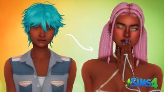 I Gave Randomized Sims Makeovers!   CC Links
