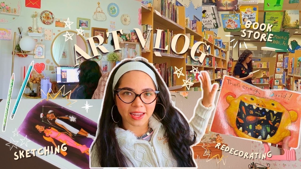 ART VLOG | a week in my life as an illustrator - YouTube