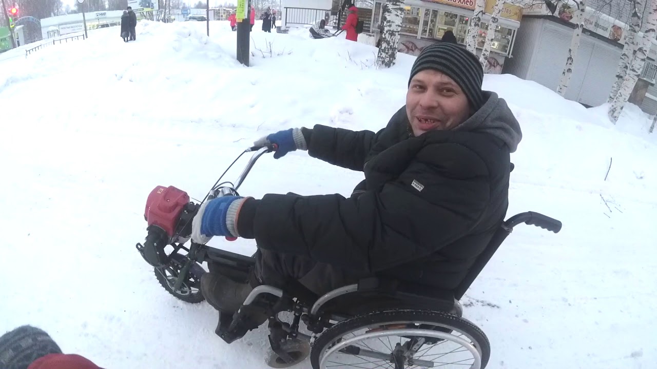 Купе в ЗИЛ \ покатушки на инвалидном кресле с мотором \ Велопоезд