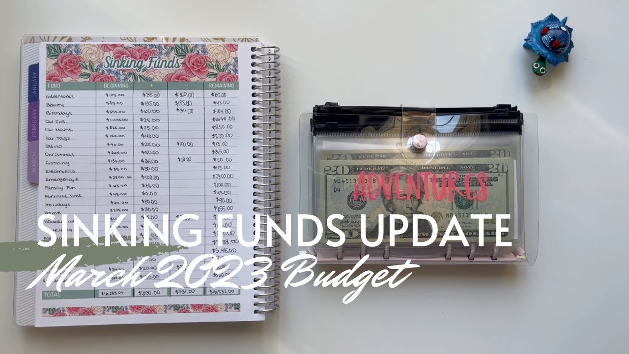 March 2023 Sinking Funds Update| Sinking Funds Counting | March 2023 Budget | Maria's Budgeting