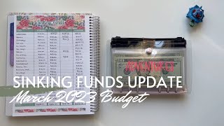 March 2023 Sinking Funds Update| Sinking Funds Counting | March 2023 Budget | Maria's Budgeting
