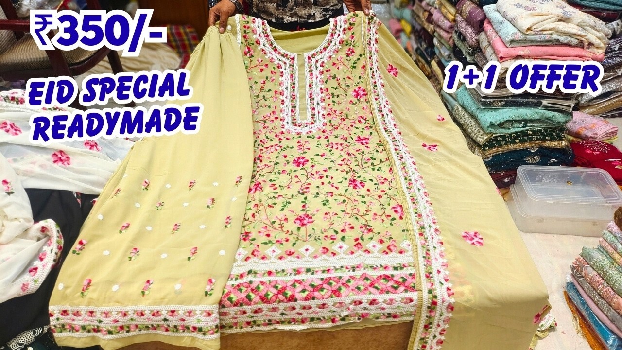 Eid Special Suits ₹350/- | 1+1 Readymade Designer Suits Hyderabad Shopping