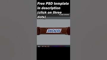 CHOCOLATE MOCKUP IN PHOTOSHOP #shorts