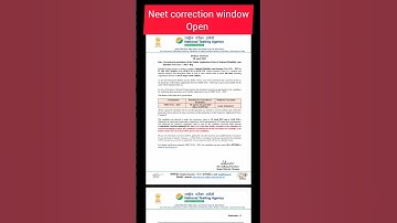 neet correction window open/ #youtubeshorts #viral #neet2023 #shortfeed