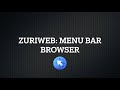 Zuriweb menu bar web browser