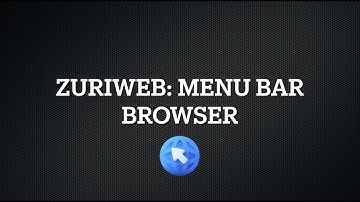 ZuriWeb: Menu Bar Web Browser