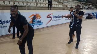 Mc Galaxy Rehersing at D S T V Basket Ball Event in Abuja part 4