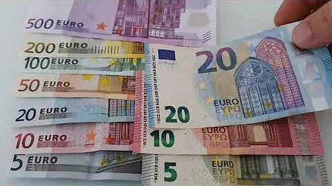 Euro banknotes old vs new