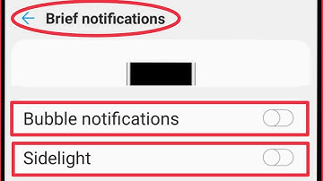 Brief Notifications Settings | Bubble Notifications | Sidelight | LG Phones