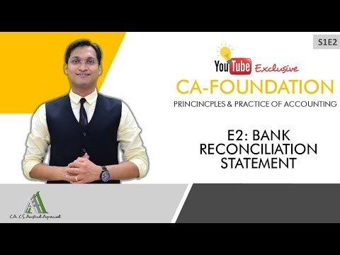 Web Series S1E2 | Bank Reconciliation Statement | CA-Foundation Accounts | Fastrack Revision