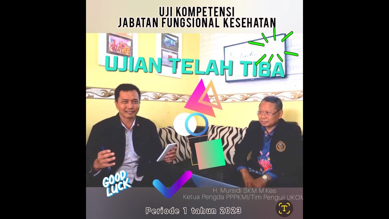 Uji Kompetensi Jabatan Fungsional Kesehatan (UKOM JFK) Periode 1 tahun 2023 Dinkes Prov Kalsel