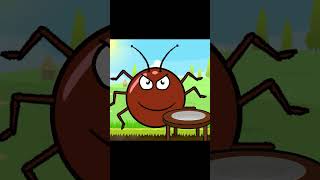 Red ball eating pizza and cockroaches .Red Ball 4 mukbang animation #shorts