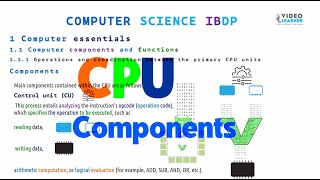 1.01 CPU Components (IBDP)