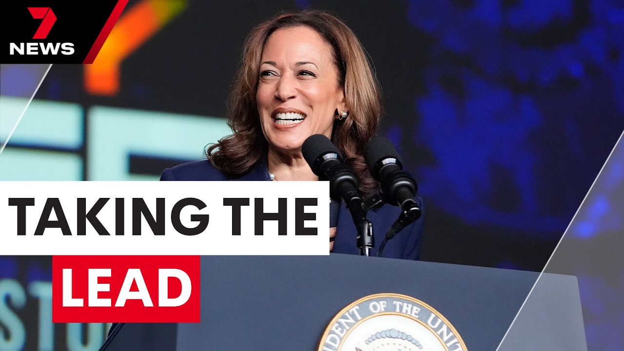 Harris leads nationally in CBS poll over Trump for presidency | 7NEWS ...
