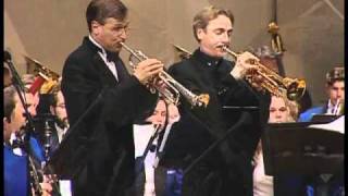 Allen Vizzutti and John Hagstrom perform with the Wheaton Municipal Band