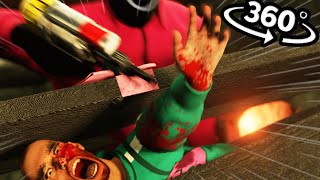 SQUID GAME - PINK SOLDIERS INCINERATE LOSERS in 360° VR