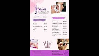 Price Chart of Catwalk Beauty Studio