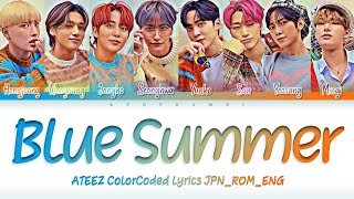 Ateez   blue Summer S color coded jpn rom eng 