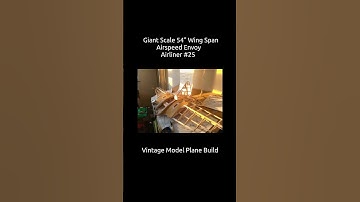Giant Scale 54" Wing Span Airspeed Envoy Vintage Model Plane Build #25