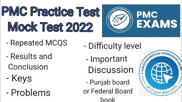 PMC Practice Test, Mock Test Result and Guidance 2022