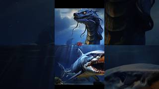 Megalodon Vs Sea Serpent, Mosasaurus , Ningen