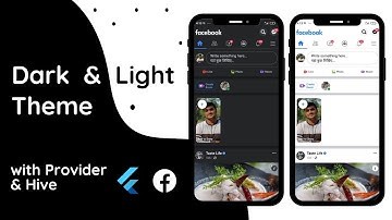 How to Implement Dark & Light Theme In Flutter | Facebook UI & Dark mode with Provider & Hive 🔥🔥