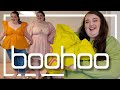 Boohoo plus size try on  spring summer fashion haul  mini dresses  coords 2024