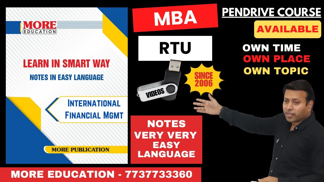 Rtu MBA Books and Notes | International Financial Mgmt