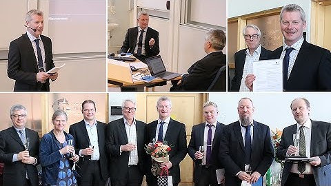 Public defence of Doctoral Thesis with Krister Hammarling 2019-03-19