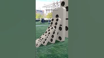 Domino Effect simulation V7 #domino #experiments #gravity