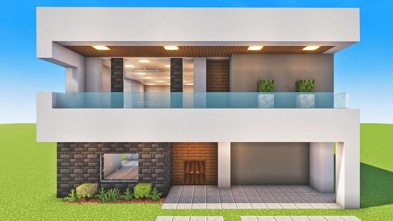 Minecraft - Como fazer uma Casa Moderna MANYACRAFT 