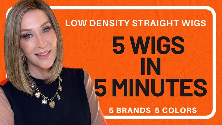 LOW DENSITY WIGS | STRAIGHT STYLES | Includes NEW Styles | 5 WIGS | 5 COLORS | 5 MINUTES