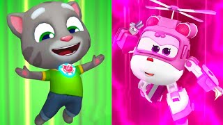 Talking Tom Hero Dash vs Super Wings : Jett Run Android Gameplay BVGCBCGG