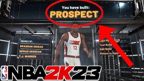 INSANE 92 BADGE PROSPECT BUILD BEST CATFISH BUILD NBA2K23