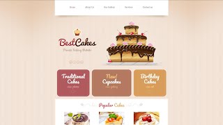 Bakery Responsive Website Template - 43645