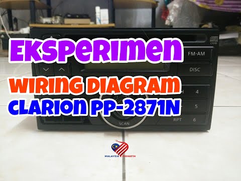 Wiring Diagram Radio / Head Unit Nissan Grand Livina Clarion PP-2871N