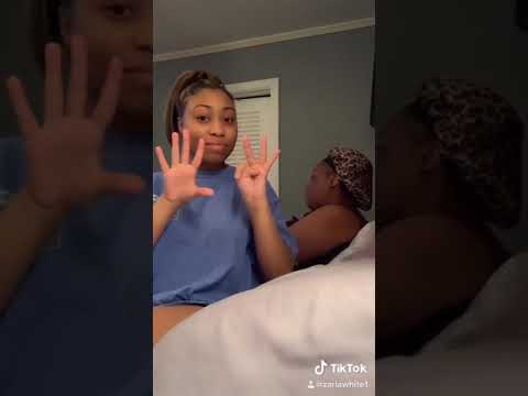 Girl Does Video Challenge With Mom Sitting Behind her - 1107064-2
