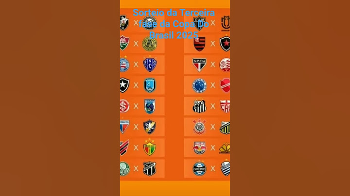 Sorteio da terceira fase da copa do brasil 2025