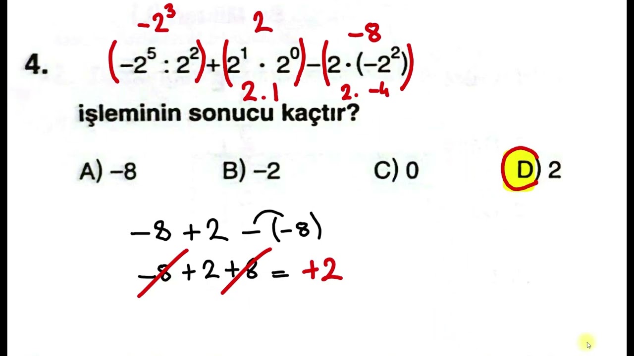 ALAN Yayınları TG LGS Denemesi Matematik Çözümü (Kazanım Seviyesi)