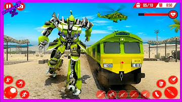 Real Train Robot Transformation: Robot Car Games Android gameplay